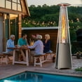 thumbnail image 6 of 48,000 BTU Outdoor Heater, Freestanding Patio Heater with Wheels and Temperature Adjustable Knob, Heavy Duty Propane Patio Heater for Backyard, Deck, Porch, Commercial & Residential Use, Black, 6 of 10