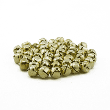 1/2 Inch 13mm Gold Small Jingle Bells Bulk 144 Pieces