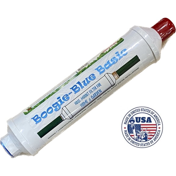 2-Pack, Boogie Blue Basic Garden Hose Water Filter, Outdoor  RV, 10k Gallon