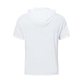 thumbnail image 6 of Hooded T Shirts for Men Summer Solid Casual Crew Neck Short Sleeve Mens T-Shirts Sports Top, 6 of 6