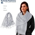 thumbnail image 2 of Bufanda Bluelander de Invierno para Mujer, Gris, 2 of 5