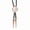 Black/White/Blue, variant on Crown Stone Jewelry Wedding Bolo Tie Western Faux Rope Vintage Necktie