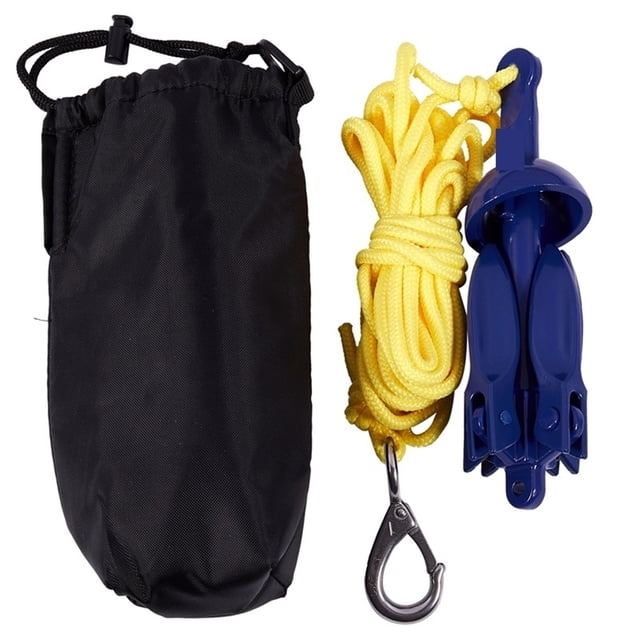 4-tine Rowing Boats Folding Anchor Small Boat Anchor Marine Rope Kit For Canoe Boat Marine Sailboat Watercraft Fishing Acc ,Long Lasting
