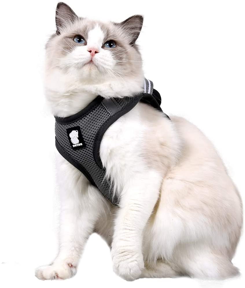 Ultra Light Escape Proof Kitten Collar Cat Walking Jacket with Running Cushioning Soft and Comfortable Suitable for Puppies Rabbits Cat Harness and Leash
