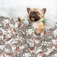 thumbnail image 3 of Pofeuu Paisley Floral Print Puppy Blanket,Dog Blankets,Pet Blanket Cozy Cat Blankets for Indoor Cats, Fuzzy Pet Blanket for Kitten Doggy Dog Blankets-Medium, 3 of 8