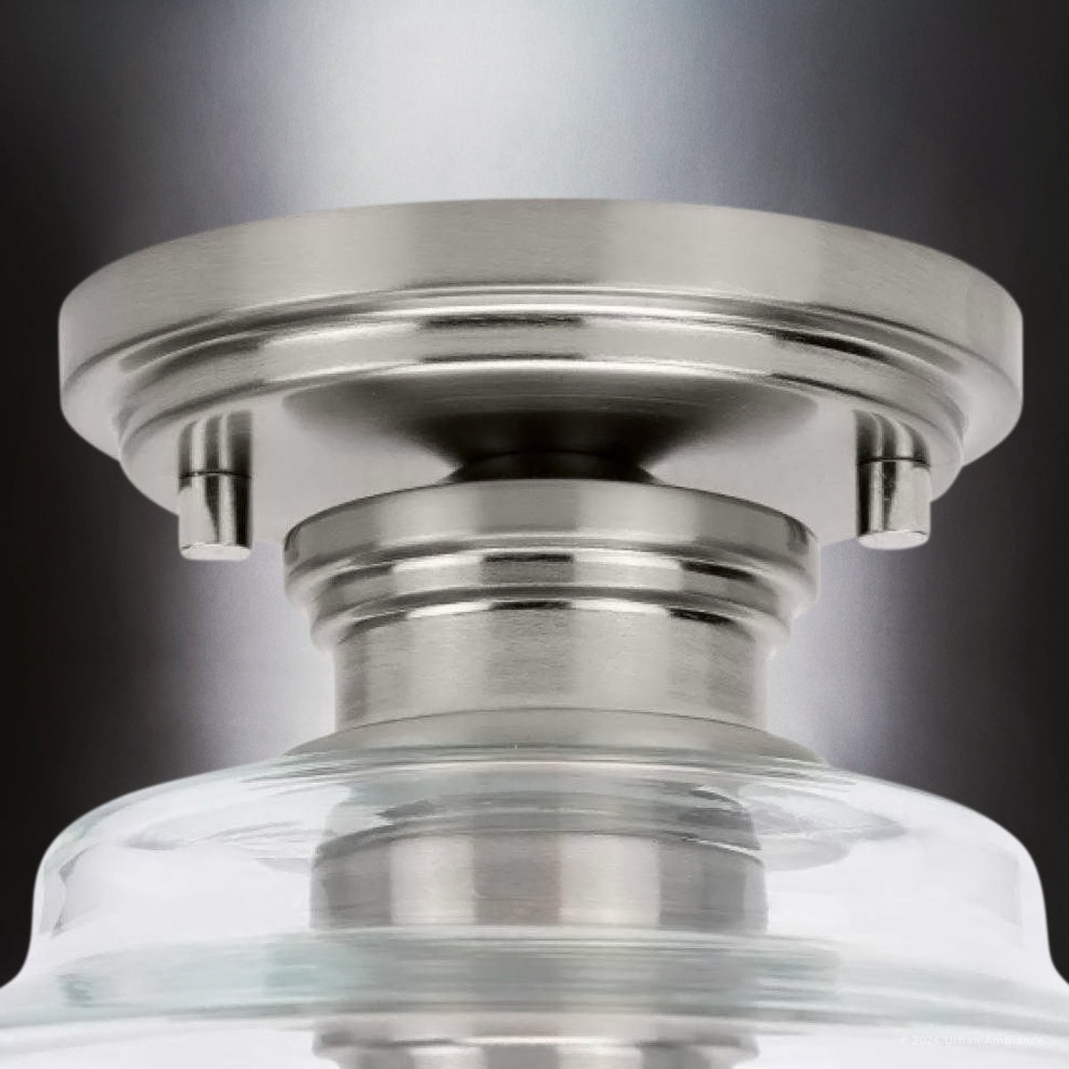 Luxury Transitional Ceiling Light, Brushed Nickel, UHP4885