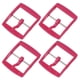 thumbnail image 1 of Uxcell 4 Pcs Hebilla de Reemplazo para Banda de Reloj, Cierre de Correa de Reloj de Plástico de 20 mm para Bandas de Reloj de Cuero Silicona Nylon Lona, Rojo Rosa, 1 of 7