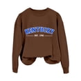 thumbnail image 6 of Womens Long Sleeve Sweatshirt Crew Neck Letter Printed Relax Fit Tops Casual Pullover Sweatshirts Comfy Fall Fashion Outfits, 6 of 6