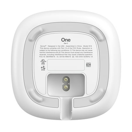 Sonos - One (Gen 2) Smart Speaker with Voice Control built-in - White