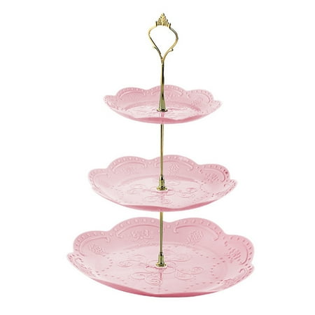 

ZENTREE Detachable Cake Stand European Style 3 Tier Pastry Cupcake Fruit Plate Serving Dessert Holder Wedding Decor