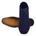 thumbnail image 2 of LIBERTYZENO Mens Chelsea Ankle Boots Suede Leather Waterproof Slip on Dress Shoe, Navy, 2 of 8