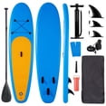 thumbnail image 3 of Naipo 10FT Inflatable Paddle Board 30in Wide Design Stand Up Paddle Board with Paddle Accessories for Family Beginners Youth Blue Yellow, 3 of 12