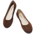 thumbnail image 4 of Ataiwee Women's Wide Width Flats Shoes - Casual Comfortable Round Plus Size Ballet Shoes., 4 of 8
