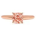 thumbnail image 7 of Solitaire Engagement Ring for Women - 2.5ct Simulated Red Diamond in 14K Rose Gold Promise Ring, 7 of 7