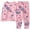 AB380 Pink, variant on Tisuna Kids Girls Fall Pajamas Set Cute Long Sleeve Crew Neck Graphic Print Tops And Pants Sleepwear Children'S 2 Pieces Nightwear Clothing Set Size 2-3 Years