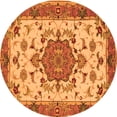 thumbnail image 1 of Ahgly Company Indoor Round Persian Orange Traditional Area Rugs, 7' Round, 1 of 1