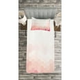 thumbnail image 3 of Ambesonne Pale Pink Quilted Bedspread Set 2 Pcs, Geometric Digital, Twin Size, Coral Peach, 3 of 3