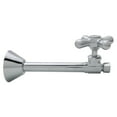 thumbnail image 2 of Westbrass Cross Handle Straight Valve with 5 inch Copper Sweat Extension Tube, Polished Chrome, 2 of 6