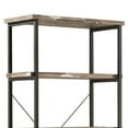 thumbnail image 4 of Rustically designed Wood Bookcase With 4 Open Shelves in Black Frame, 4 of 5