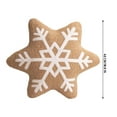 thumbnail image 3 of 16.5Inch Christmas Gingerbread Snowflake Pillows, Christmas Decoration Winter Throw Pillows Soft 3D Shaped Ginger Bread Snow Flake Throw Cushion for Sofa Bedroom Christmas Decorations, 3 of 6