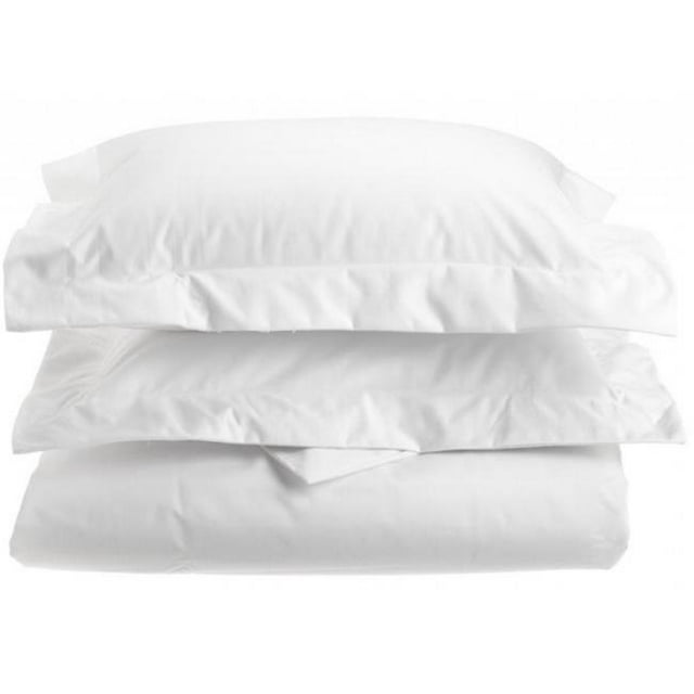 Housse de Couette Pleine/blanche en Coton Riche de 1000 Fils