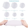 thumbnail image 3 of Tapas Elásticas de Silicona, Flexibles, Ecológicas, Herméticas, Tapaderas Para Mantener Alimentos Frescos, Set de 6 Piezas de Diferentes Tamaños Ajustables Reutilizables Genérica tapas elasticas, 3 of 9