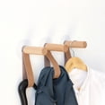 thumbnail image 2 of Gancho De Madera Para Abrigos, Colgador Organizador Individual Vintage Montado En La Pared, Perchero Artesanal Hecho A Mano Para Colgar Toallas De Baño, Ropa Vogacara HA012966-00, 2 of 7