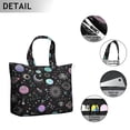 thumbnail image 4 of Outer Space Celestial Themed Weekender Bag Multipurpose Travel Tote with Large Capacity, Lightweight Airplane Friendly for Short Trips Yoga, 4 of 5