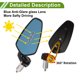 thumbnail image 5 of Espejos retrovisores universales ajustables para motocicleta Unique Bargains, espejo lateral retrovisor de aluminio, 1 juego, tono negro dorado, forma prismática M6, 5 of 7