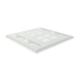 thumbnail image 2 of Leviton WP-N8-WH White Keystone Double Gang 8-Port Smooth Faceplate, 2 of 3
