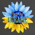 thumbnail image 2 of CafePress - Pray For Ukraine Blue And Yellow Sunflower Materni - Maternity Dark T-Shirt, 2 of 3