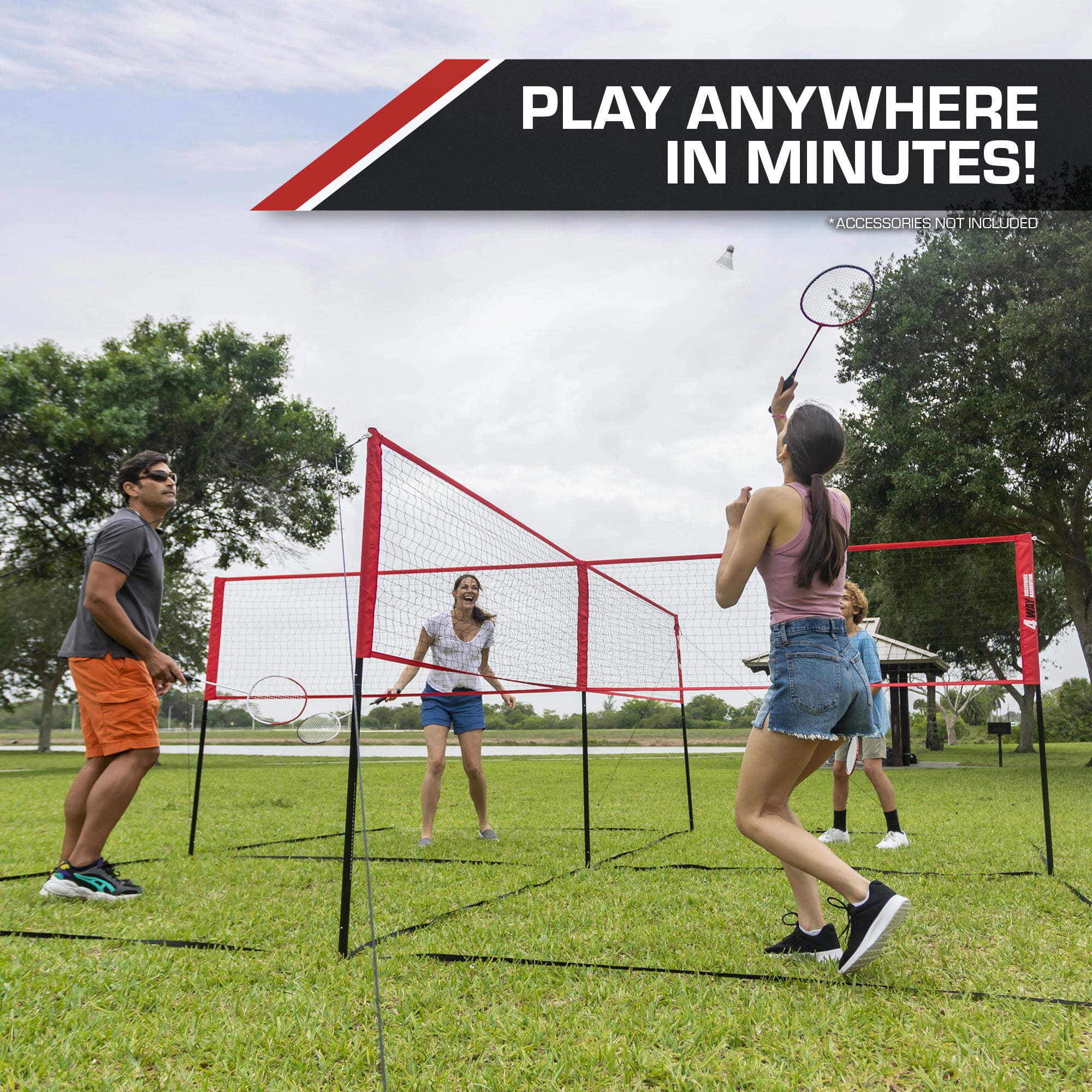 EastPoint Sports 4-Way Badminton Volleyball Net