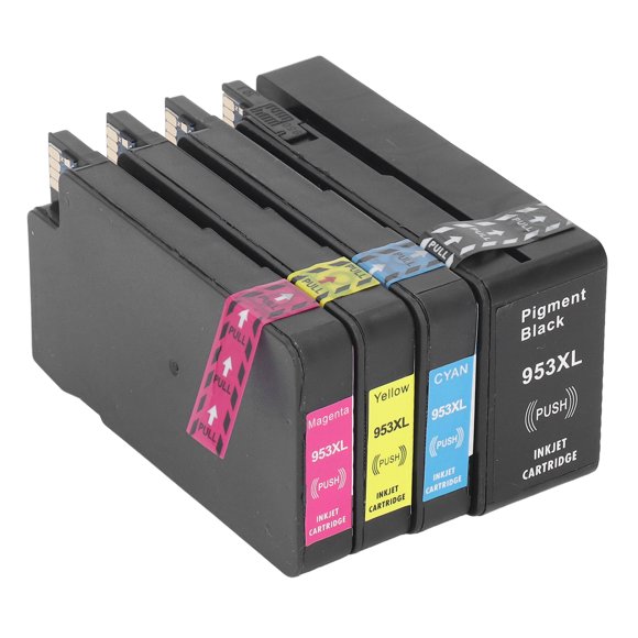 Printer Ink Cartridge, Ink Cartridge Combo Intelligent Chip 4PCS High Capacity Easy Installation Long Lastiing for 7720 7730 7740