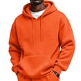 thumbnail image 2 of LRGSHF Oversized Hoodies for Men Plus‑Size Cotton‑Fleece Hooded Sweatshirt, Vintage Drawstring Fall‑Winter Running Top, Relaxed‑Fit Street‑Wear Warm Athletic Pullover, 2 of 6