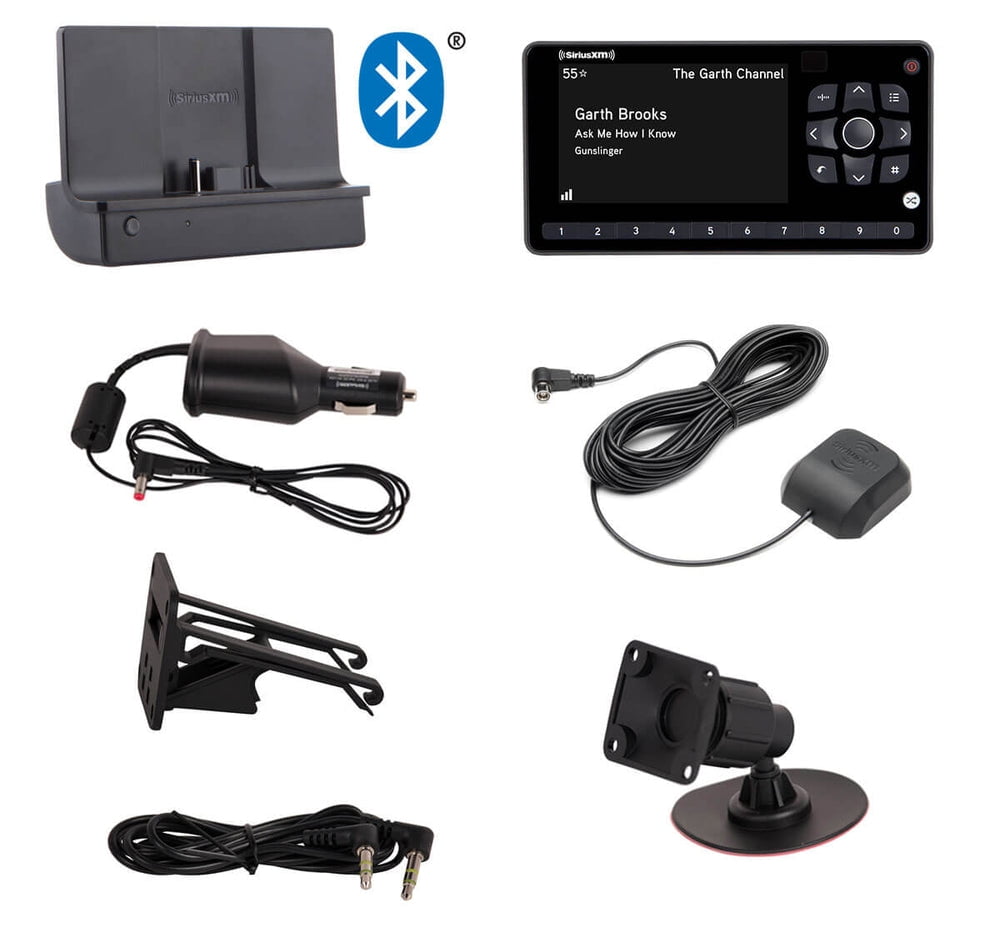 SiriusXM Onyx EZR Receiver with Bluetooth Vehicle Kit and USB Power