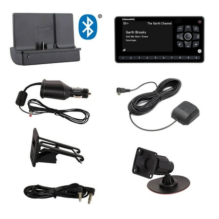 SiriusXM Onyx EZR Satellite Radio Receiver High-Resolution Display Easy Channel Access Kit, Black