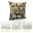 thumbnail image 4 of ONETECH Throw Pillow Covers Set Watercolor Lion Pillow Cases Living Room Sofa Couch Square Decorative Pillows, 4 of 5