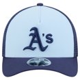 thumbnail image 2 of Men's New Era Light Blue/Navy Athletics 2-Tone Color Pack 9FORTY M-Crown A-Frame Adjustable Hat, 2 of 5