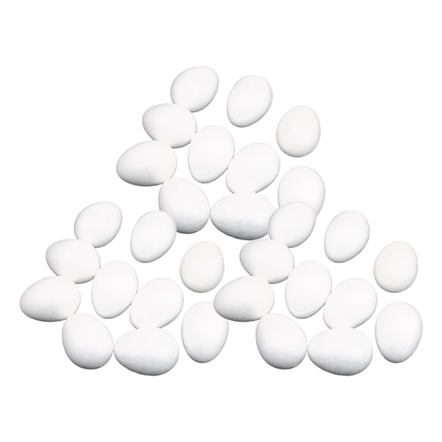 30 Piezas Huevos de Espuma de Poliestireno 8 Cm Sunnimix Bola de huevos de espuma artesanal de modelado