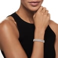 thumbnail image 2 of Ross-Simons Italian Sterling Silver Popcorn-Chain and Curb-Link Bracelet, Women's, Adult, 2 of 5