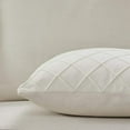 thumbnail image 3 of Velvet Cream Throw Pillow Covers, 18 x 18 Inches Decorative Throw Pillows for Couch Sofa Bed, Beige Square Cushion Covers with Zipper Closure – Set of 2, 3 of 7