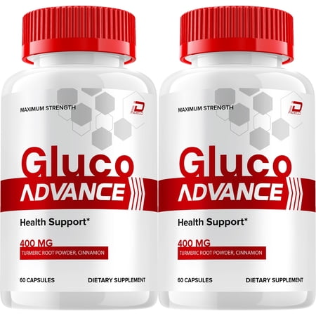 Gluco Advance Capsules – GlucoAdvance All Natural Glycogen Support, 2 Pack, 120 Capsules