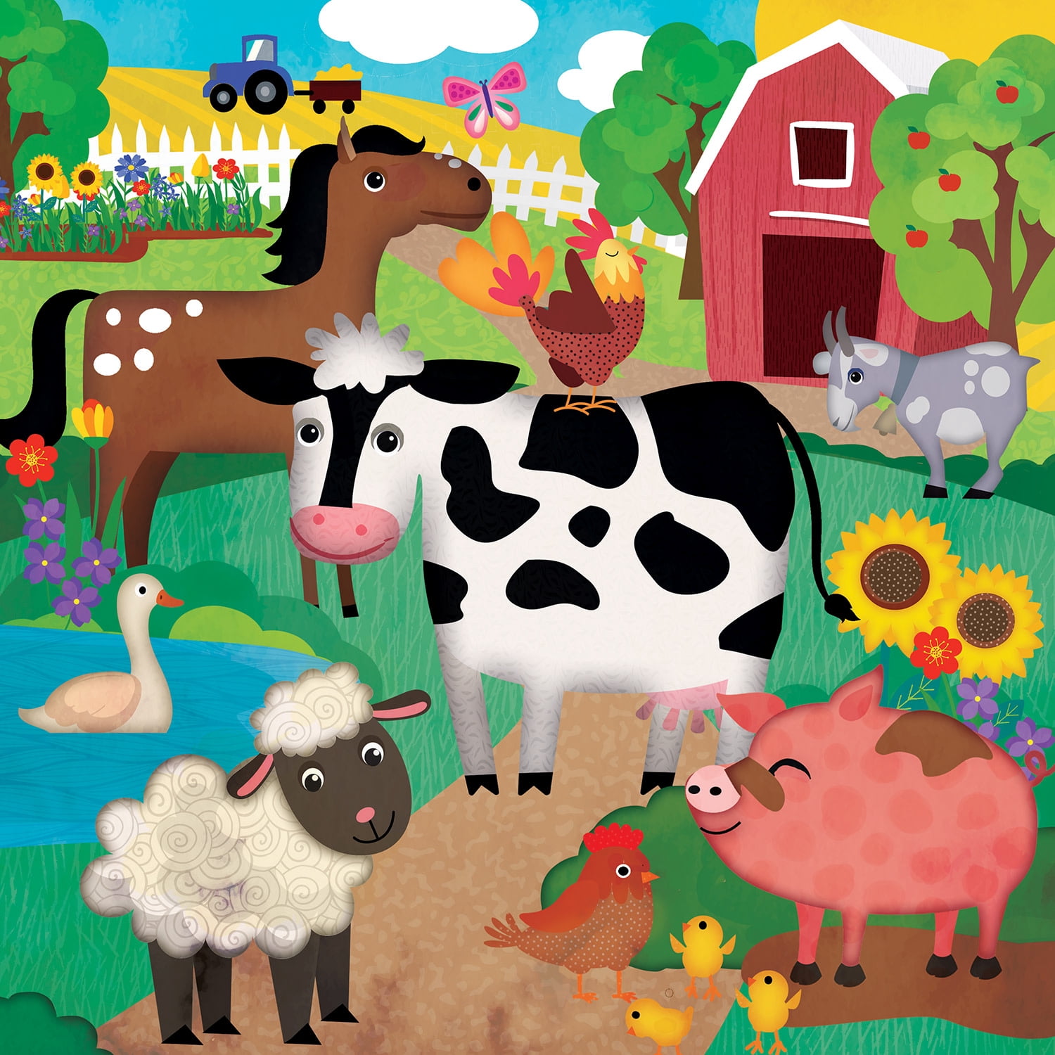 MasterPieces Kids Value Jigsaw Puzzle - Farm 48 Pieces