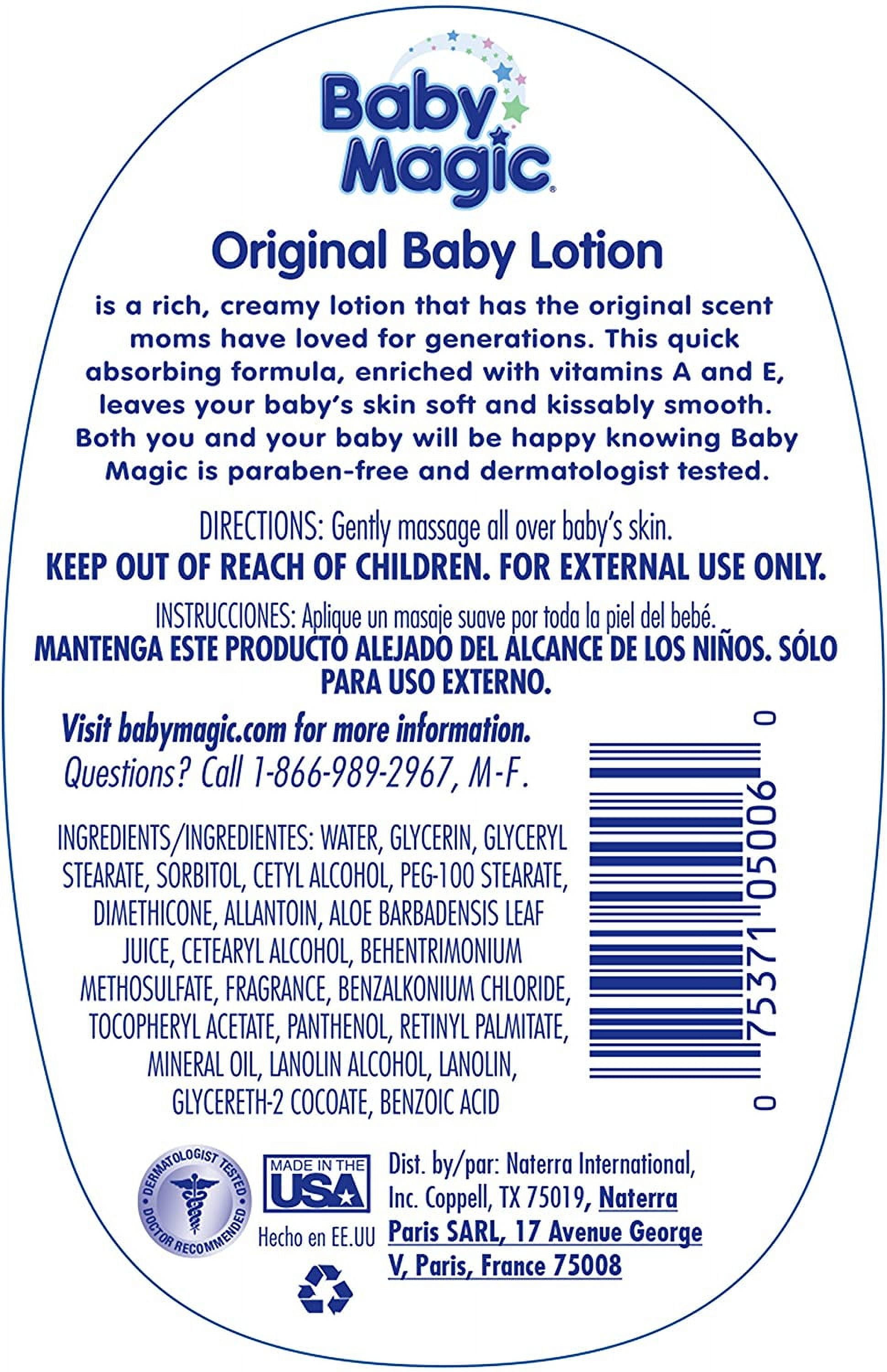 Baby Magic Gentle Baby Lotion Original Baby Scent 16.5 fl oz, 5 Pack