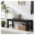 thumbnail image 2 of Bench, Two Person Outdoor Lumber Patio Backless Bench, Weatherproof Garden Bench That Never Rot and Fade, Suit for Garden, Porch and Park (Black), 2 of 2