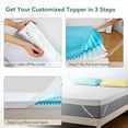 thumbnail image 4 of 4 Inch Memory Foam Mattress Topper for Pressure Relief, Patikuin Dual Layer Mattress Topper with Removable & Washable Cover, CertiPUR-US Certified - California King, 4 of 5