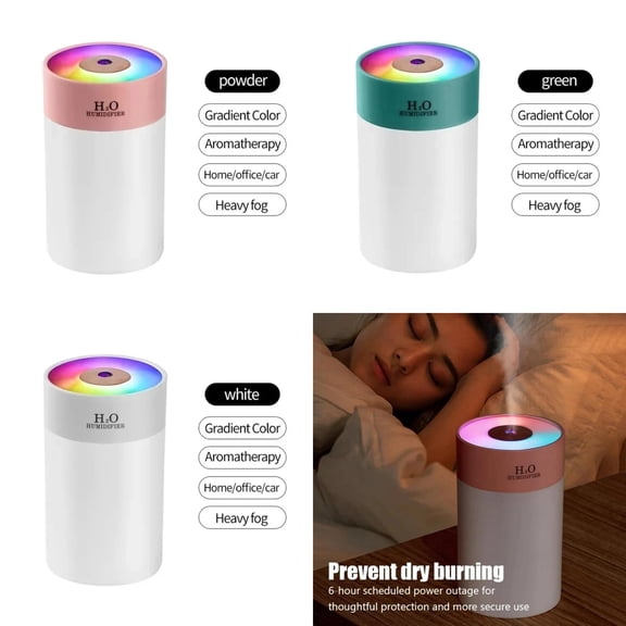 Luminous Humidifier Household Desktop Small Water Supplement Spray Air Humidification Usb Car Portable Night Light 260ml