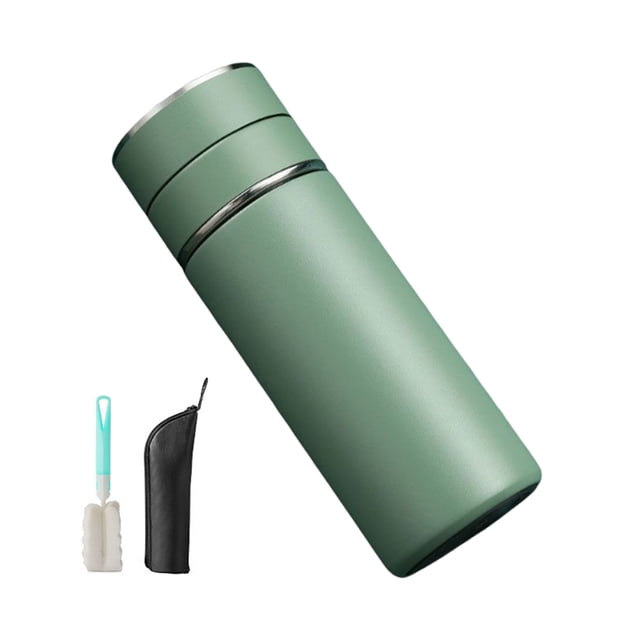 Taza de vacío portátil Bearachild para Bebidas de Gran capacidad Térmica Acero inoxidable Verde 300ml