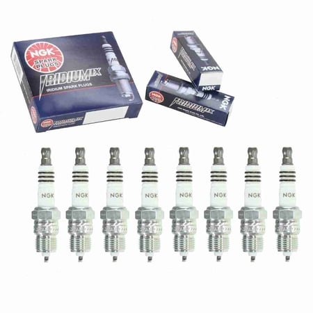 8 pc NGK Iridium IX Spark Plugs compatible with Ford E-150 Econoline 5.0L 5.8L V8 1975-1996