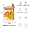 thumbnail image 4 of Joualy Glass Stackable Food Storage Canister, Set of 2, 4 of 8